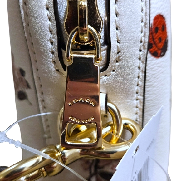 Coach Madison Crossbody Ladybug Floral Bag Chalk Multi CU273 Leather/Canvas NWT - Picture 14 of 16